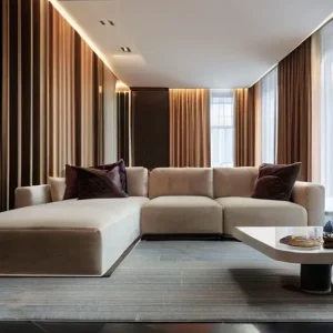Мир премиальных интерьеров: мягкие линии и тёплые материалы